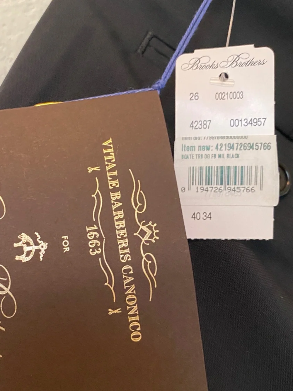 Brand New Brooks Brothers Wool Pants,  40Wx34L